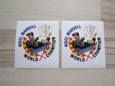 Formula Tyco / Nigel Mansell -tarra 2 kpl