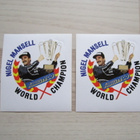 Formula Tyco / Nigel Mansell -tarra 2 kpl - pikkukuva 1