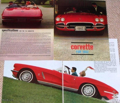 1962 Chevrolet Corvette esite - KUIN UUSI - alkuperäinen