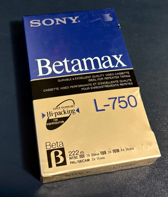 Sony Betamax L-750-nauha (muoveissa)