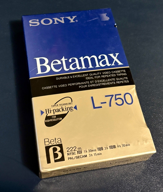 Sony Betamax L-750-nauha (muoveissa)