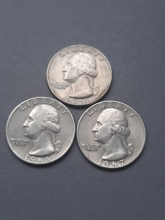 USA quarter dollari,1965-1967