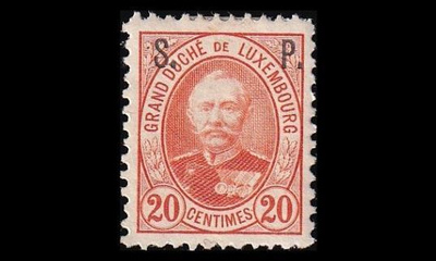 Luxemburg 49D * Virkamerkki 20 C (11½:11) (1891)