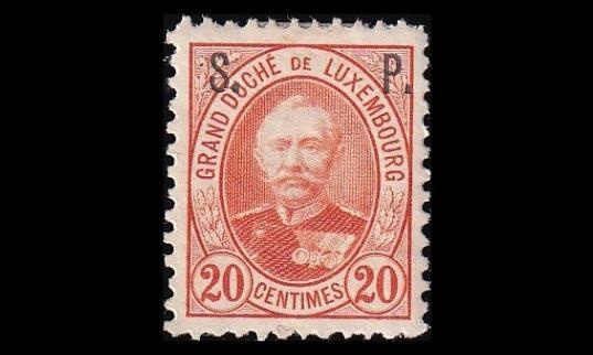 Luxemburg 49D * Virkamerkki 20 C (11½:11) (1891)