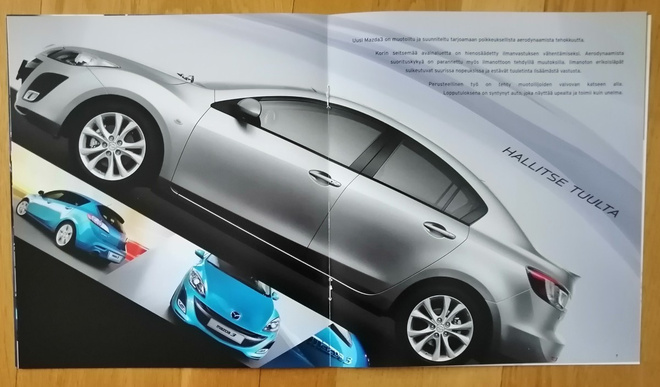 2009 Mazda 3 esite - KUIN UUSI - suom