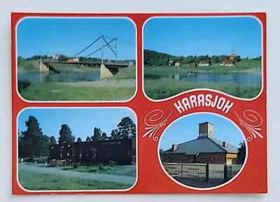 "KARASJOK"-KULKEMATON POSTIKORTTI
