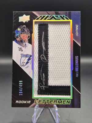 2009 Upper Deck Black Lettermen /499 Riku Helenius Auto RC