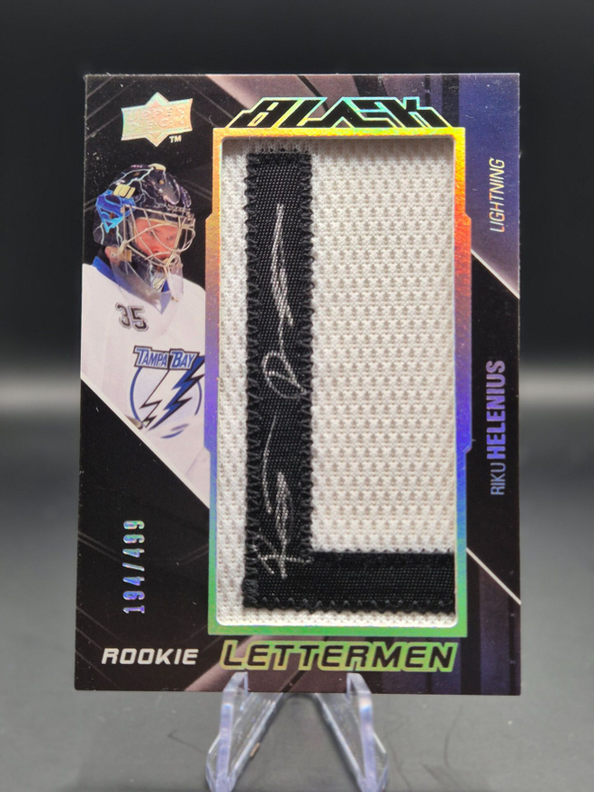 2009 Upper Deck Black Lettermen /499 Riku Helenius Auto RC