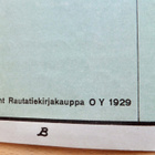 VANHA Kartta Helsinki Rautatiekrijakauppa 1929 Litografia - pikkukuva 2
