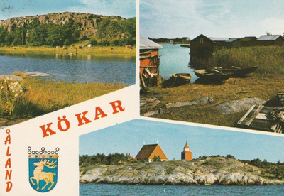 KIRKKOKORTTI - ÅLAND - KÖKARIN KIRKKO - 2