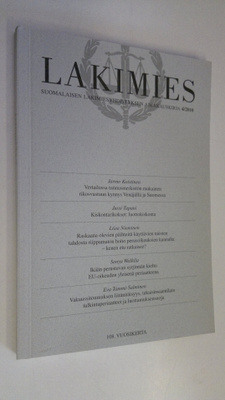 Lakimies 4/2010 : Suomalaisen lakimiesyhdistyksen aikakau...