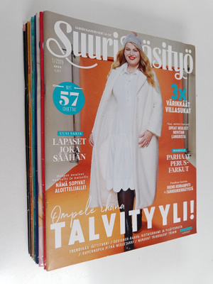Suuri käsityö vuosikerta 2019 (1-12, puuttuu nro. 2)
