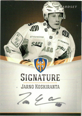 2012-13 Cardset JARNO KOSKIRANTA Tappara Signature nimmari