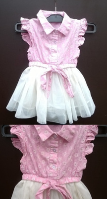 Pinkki kukkamekko