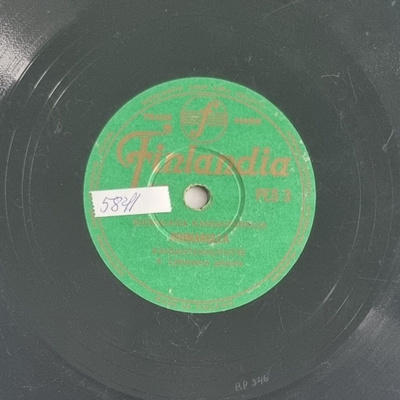 Savikiekko 1955 - Kansantanhuyhtye - Finlandia PES 3