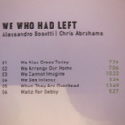 Alessandro Bosetti & Chris Abrahams: We Who Had Left CD - pikkukuva 2