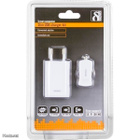 Deltaco USB Laturisarja autoon ja kotiin, USB A, 1A *UUSI* - pikkukuva 2