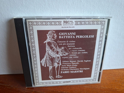 Giovanni Battista Pergolesi:Musiche Strumentali-F.Maestri CD