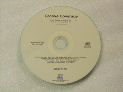 Groove Coverage • 21st Century Digital Girl PROMO CDr-Single