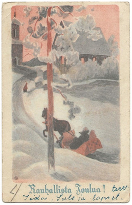 Olavi Vikainen Joulukortti (1950)