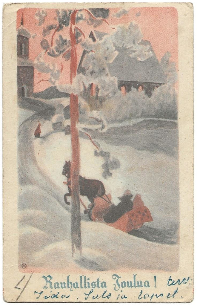 Olavi Vikainen Joulukortti (1950)