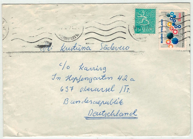 1974 kirje Saksaan
