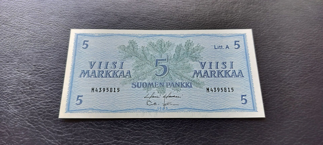 5 mk 1963 Litt.A, HOL-Leh, M-sarjaa