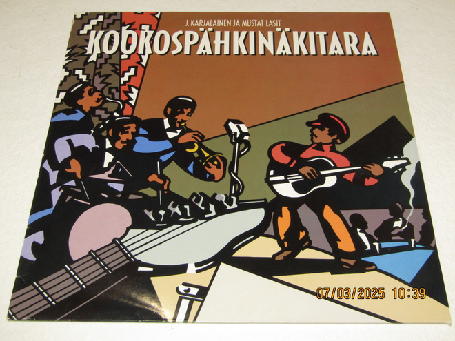 *LP* J.KARJALAINEN JA MUSTAT LASIT Kookospähkinäkitara