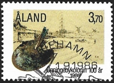 Åland 1986 PM Önningeby  EP Lape 019 alareuna LOISTO