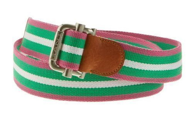 GANT fuksia/valkoinen/vihreä kankainen vyö n 100 cm, ovh 89€