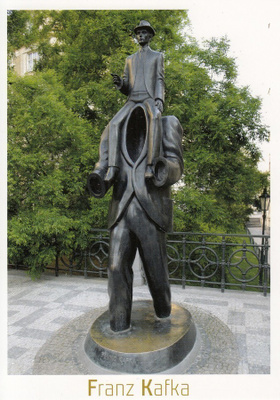 Franz Kafka muistomerkki Prahassa
