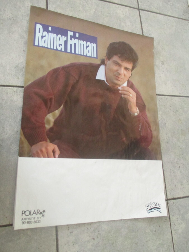 RAINER FRIMAN - vanha orig keikkajuliste
