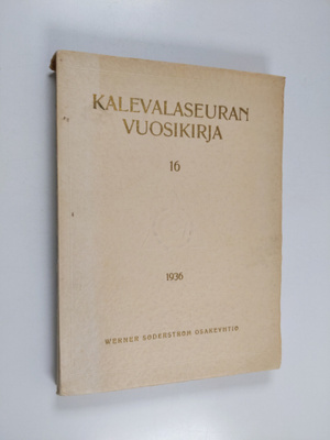 Kalevalaseuran vuosikirja 16 1936