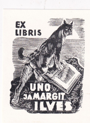 Ex Libris, Uno ja Margit Ilves, b686