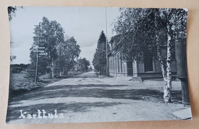 Karttula, kylän raittia, mv valokuvapk 28.9.1938, ei p.