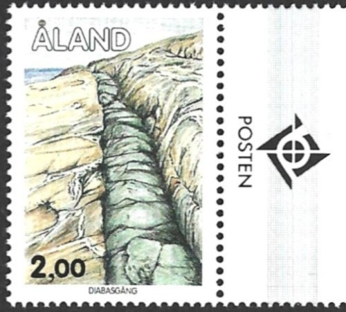 ÅL 1993 Yleismerkit  2,00 mk välilöpari logo ** LaPe 075