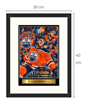Uusi Connor McDavid Edmonton NHL art print Limited Edition