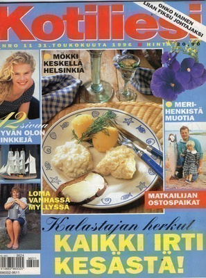 Kotiliesi n:o 11 1996 Jalasjoki. Inkoo. Tyko Sallinen ja Hel