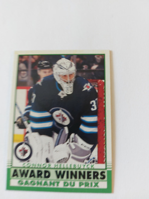 2020-21 O-Pee-Chee Retro #602 Connor Hellebuyck AW
