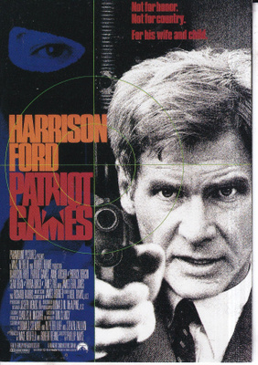 Harrison Ford. "Patriot Games", elokuvamainos. e250