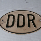 Maatunnus Rekisterikilpi, License plate"DDR" Itä-Saksa - pikkukuva 1