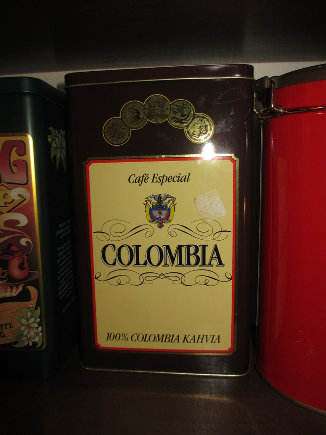 Kahvipurkki COLOMBIA hieno!
