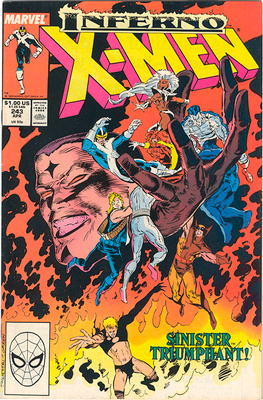 X-Men #243 (Marvel, March 1989) Inferno 4