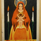 Madonna ja lapsi, kynttilät, Joulurauhaa, p. 1938 - pikkukuva 1