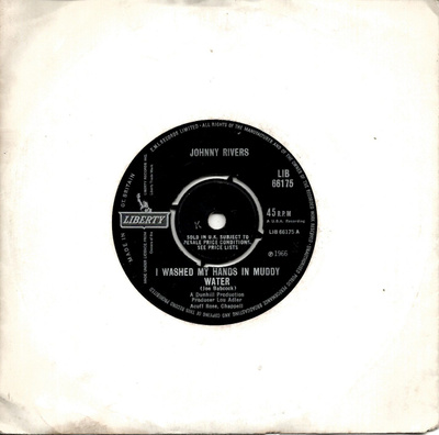 JOHNNY RIVERS: I Washed My Hands In Muddy Waters / Roog   7"