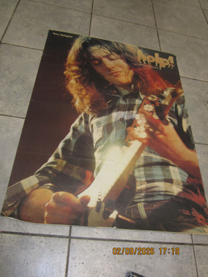 Rory Gallagher juliste – Help!-lehden liite 70-luku