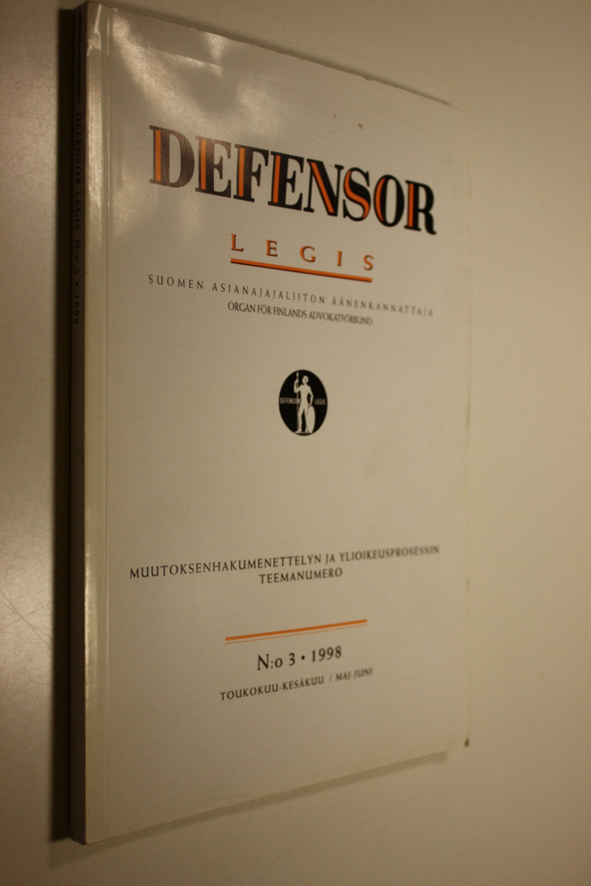 Defensor legis : Suomen asianajajaliiton äänenkannattaja ...