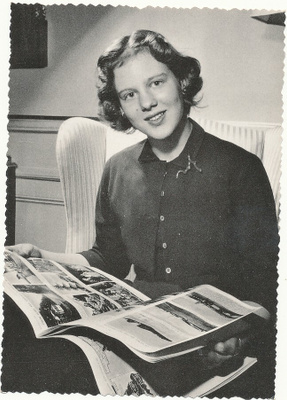 Tanskan kuningatar MARGARETHE - vanha kortti