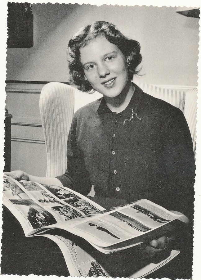Tanskan kuningatar MARGARETHE - vanha kortti