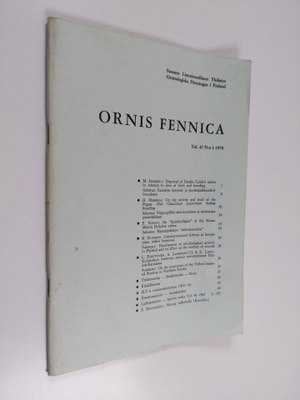 Ornis Fennica Vol. 47 No 1/1970